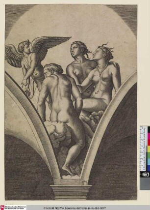 [Cupidon et les trois Grâces; Cupido und die drei Grazien (alt); Amor und die drei Dienerinnen (neu)]