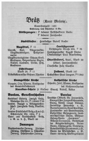 Brätz (Kreis Meseritz).