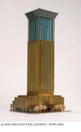 "Campanile", DB Hochhaus - Modell des Gesamtgebäudes