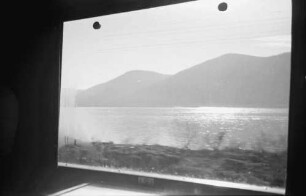 Orsova: Bahnstrecke am Eisernen Tor, aus dem Fenster