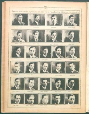Peritos mercantiles egresados en 1924 de la Facultad de Ciuencias Económicas