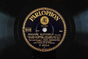 Madame Butterfly : II. Akt, Arie der Butterfly: "Eines Tages sehn wir ein Streifchen Rauch" (Unbel di, verdremo) / (Puccini)