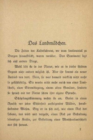 Das Landmädchen