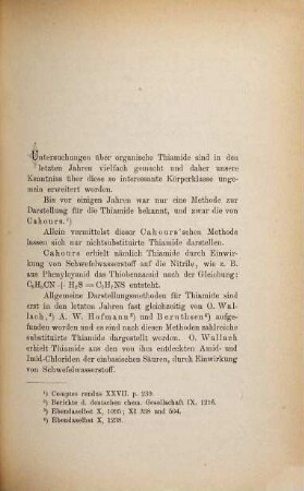 Ueber Thiamide der Oxalsäurereihe : Inaug. Diss. d. Univ. Freiburg im Breisgau