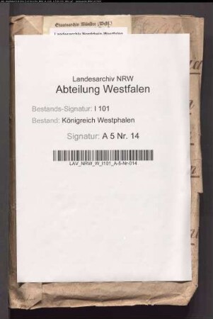 Nachweisungen vom Personalbestand der männlichen und weiblichen Stifte