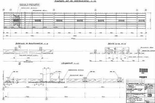 Mühlacker: Empfangsgebäude Überdachung Bahnsteig 3 Holzplan