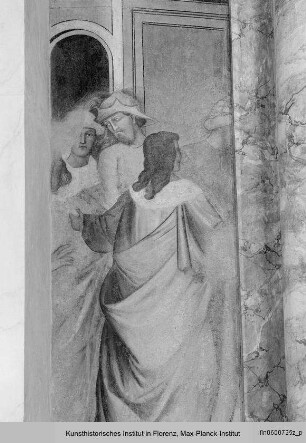 Freskenfragment: Figurengruppe