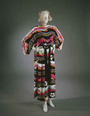 Bunter Kaftan mit Gürtel (Archivtitel)