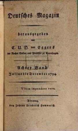 Deutsches Magazin. 8, 8. 1794