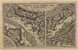 Mauresken, Blatt aus der Folge "Aussgetailt spiczen zu gross unnd kleine Werck"