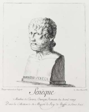 Antike Porträtbüste des Lucius Annaeus Seneca in Sanssouci
