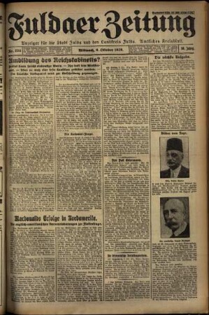 Ausgabe vom Mittwoch, den 09. Oktober 1929.