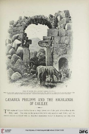 Caesarea Philippi and the highlands of Galilee