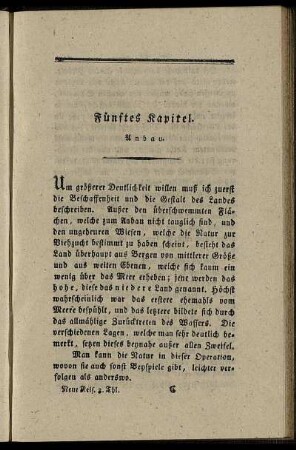 Fünftes Kapitel. Anbau