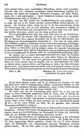 428-431, Homosexualität und Kontrasexualität
