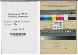 Entnazifizierung Adolf Lanio , geb. 02.07.1899 (Kaufmaennischer Angestellter)