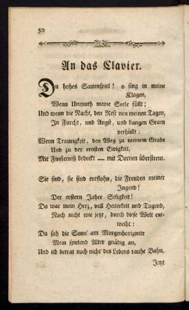 An das Clavier