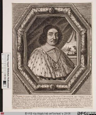 Bildnis Pierre III Séguier, comte de Gien, 1650 duc de Villemor