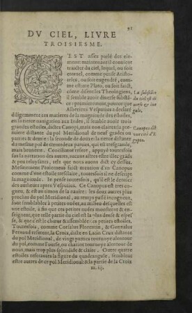 Du ciel, Livre troisiesme.
