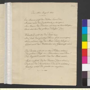 Gedicht Goethe, Johann Wolfgang von, umgearbeitet von Meyer, Nikolaus