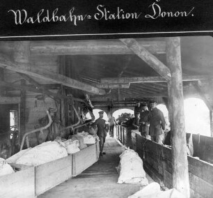 Erster Weltkrieg - "Kriegsansichten aus den Vogesen". "Waldbahn-Station Donon" (Dép. Bas-Rhin)