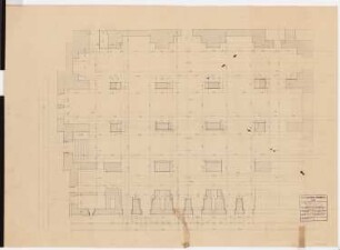 Schloss Posen, Posen Umbau: Aufmass Große Halle EG 1:50