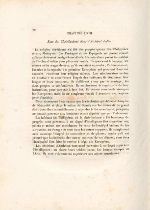 Chapitre LXIII. Ètat du Christianisme dans l'Archipel Indien
