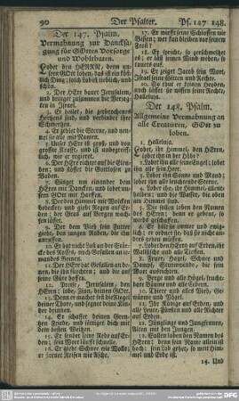 Der 147. Psalm