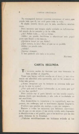 Carta segunda
