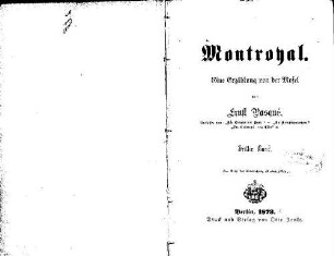 Montroyal : eine Erzählung von der Mosel, 3. Unter der Erde