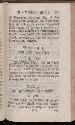 Buch 3. von gerichtlichen Erkenntnissen.