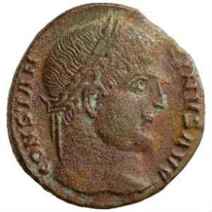 Münze, Follis, Aes 3, 324 n. Chr.