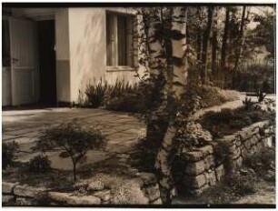 Garten Seydel, Berlin-Wannsee: Trockenmauer bei Terrasse