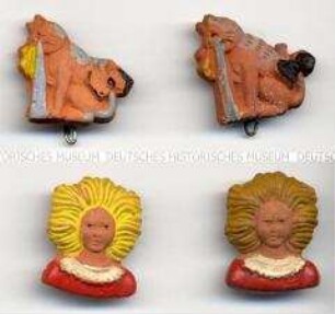 WHW-Abzeichen, Struwwelpeter-Figuren: Struwwelpeter, Reichs-Straßensammlung vom Januar/Februar 1942, durchgeführt vom Reichsluftschutzbund