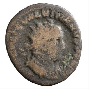 Münze, Antoninian, 255 - 256 n. Chr.