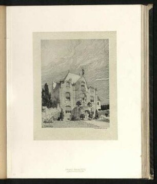 Entwurf zu einer eingebauten Villa
