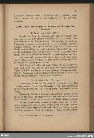 1. Wahl der Glasplatten