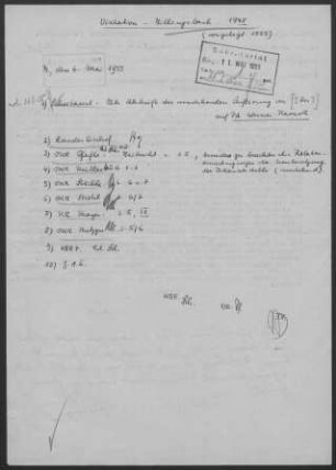Billingsbach: Pfarrbericht 1948