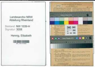 Entnazifizierung Elisabeth Hennig , geb. 16.09.1900 (Lehrerin)