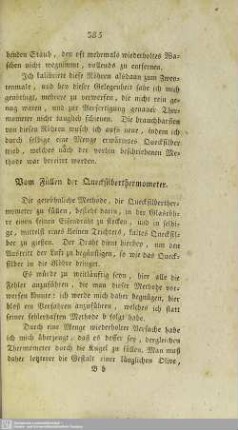 Vom Füllen der Quecksilberthermometer
