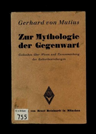 Zur Mythologie der Gegenwart