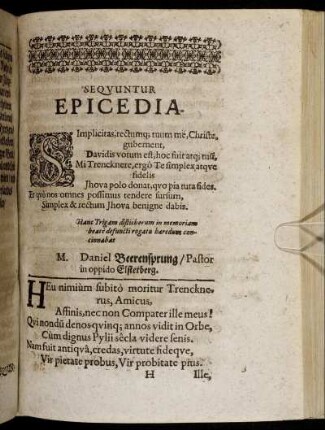 Sequuntur Epicedia.