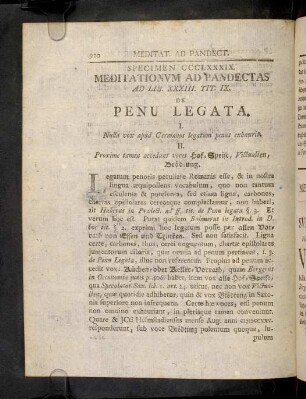920-921, Sp. 389. De Penu legata