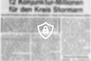 12 Konjunktur-Millionen für [Name maskiert] Stormarn
