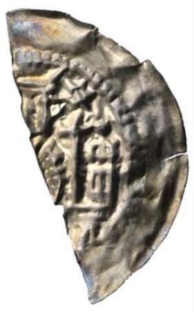 Fundmünze, Brakteat, um 1240 - 1260