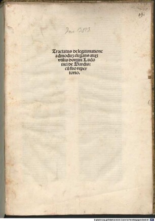 Tractatus de legitimatione