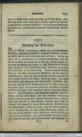 CXVI. Wirkung des Schreckens