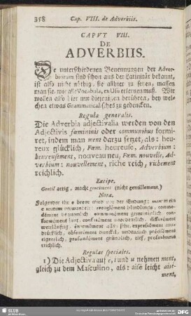 Caput VIII. De Adverbiis