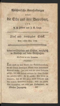 Fünf und dreißigstes Stück