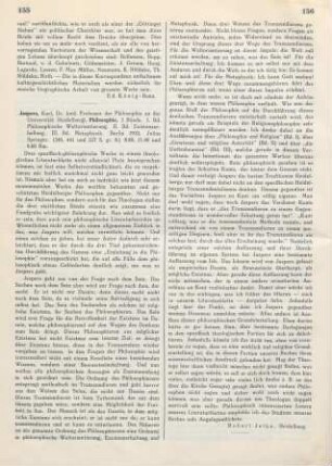 155-156 [Rezension] Jaspers, Karl, Philosophie